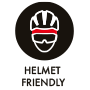 HELMET FRIENDLY（ヘルメット着用可能）